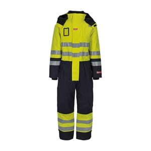 STRAKOFA AKSLA VINTERDRESS GUL/MARINE