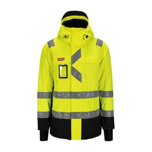 STRAKOFA SYNLIG PLUS PARKAS KL.3 GUL/SORT