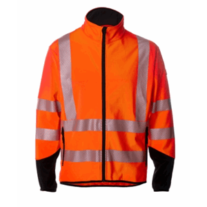 STRAKOFA SYNLIG PLUS FLEECEJAKKE KL.3 ORANSJ/MARINE