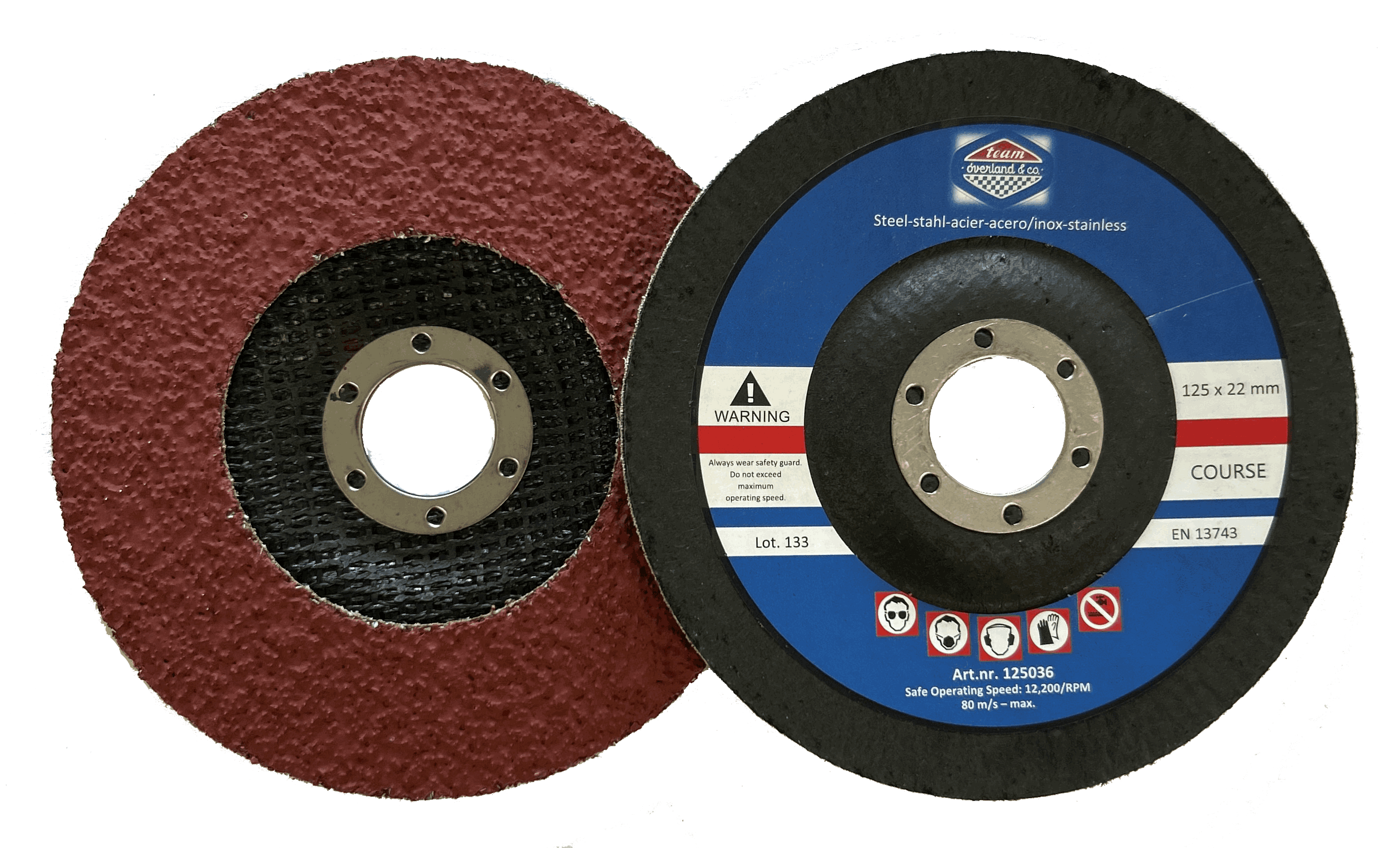 ØVERLAND HYBRID DISC COARSE 125MM - Øverland & Co