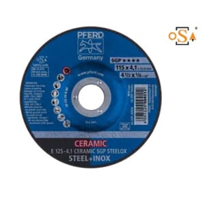 PFERD SLIPESKIVE E 125 X 4,1 X 22,23 MM KERAMISK