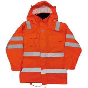 JM OFFSHOREJAKKE PU FR REFLEKS ORANSJ