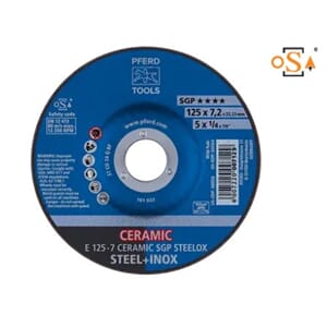 PFERD SLIPESKIVE E 125 X 7,2 X 22,23 MM KERAMISK