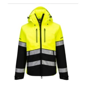 PORTWEST EV465 HI-VIS REGNJAKKE (3L) GUL/SORT