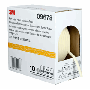 3M MASKERINGSTAPE I MYK KANT HVIT 13MMX50M