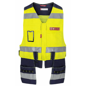 STRAKOFA EL-LINE VERKTØYVEST GUL/MARINE