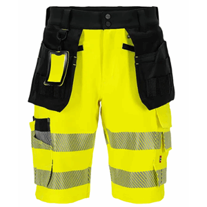 STRAKOFA DOVRE SHORTS M/AVT. VERKTLOMMER GUL/SVART