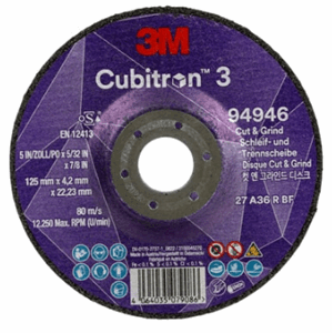 3M CUBITRON 3 KAPPE- OG SLIPERONDELL 125X4,2X22,23MM 36+