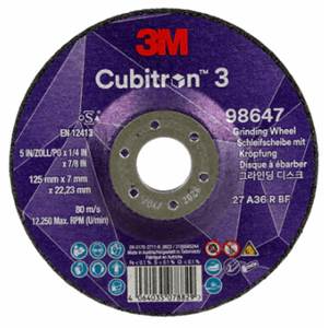 3M CUBITRON 3 SLIPESKIVE 36+ 125X7X22,23MM