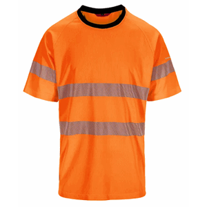 STRAKOFA KVAM SYNLIG T-SKJORTE KL.2 ORANSJ/SVART