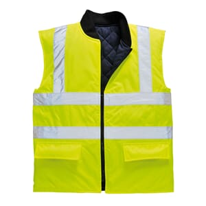 PORTWEST HI-VIS VENDBAR VEST GUL