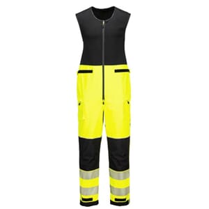 PORTWEST T150 PW3 HI-VIS SALOPETTE GUL/SORT