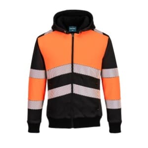 PORTWEST PW377-PW3 KLASSE 1 VINTERHETTE JAKKE, ORANSJE/SORT