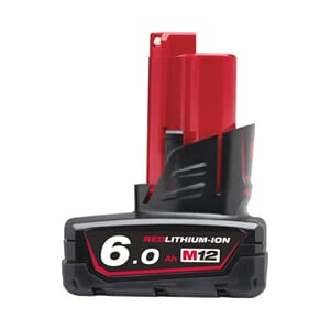 MILWAUKEE M12 BATTERI 6,0 AH