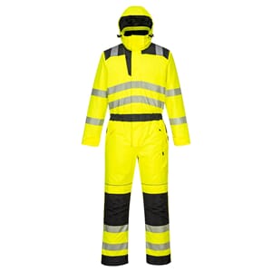 PORTWEST PW3 HI-VIS VINTERKJELEDRESS GUL/SORT