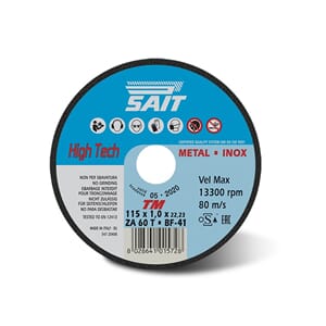 SAIT TM   KAPPSKIVE METAL INOX 125x1,0 ZA60T