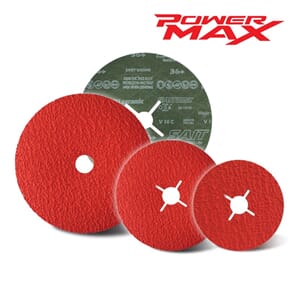 SAIT POWERMAX FIBERDISK 125MM 9.3 K50+