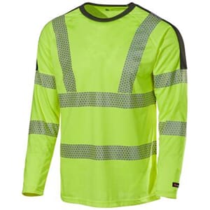 L.BRADOR T-SKJORTE LANG ARM 6121P GUL/SVART