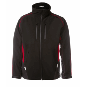 STRAKOFA WORKPLUS SOFTSHELLJAKKE SORT/RØD