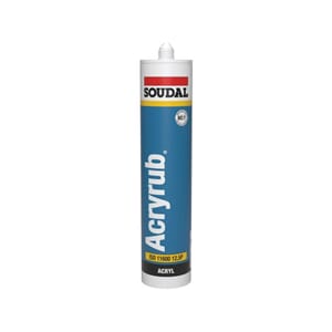 SOUDAL 310mL ACRYRUB HVIT