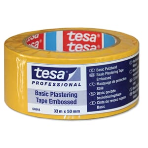 TESA BYGGETAPE GUL 4844 RIFLET 50MMX33M