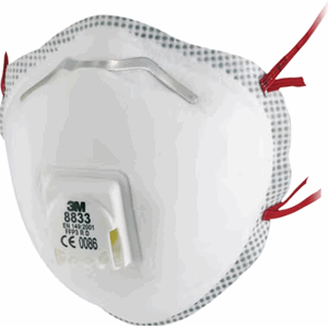 3M 8833 MASKE P3 M/VENTIL