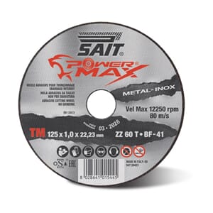 SAIT TM POWERMAXX KAPPSKIVE METAL INOX 125x1,0 ZZ60T