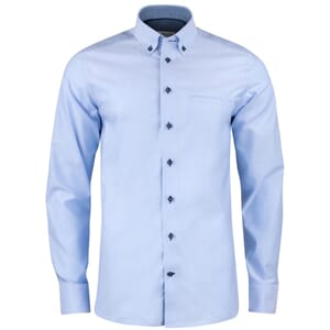 JH&F RED BOW 121 SLIM FIT LYS BLÅ