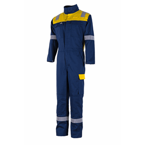 BULLDOG KJELEDRESS BLÅ/GUL FLH