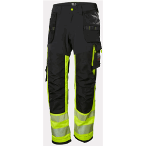 HELLY HANSEN ICU HÅNDTVERKSBUKSE KL.1 GUL/GRÅ