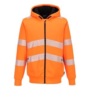 PORTWEST PW321 HI-VIS VINTER HETTEJAKKE ORANSJE/SVART