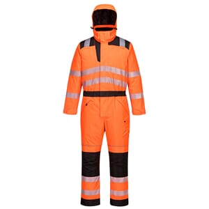 PORTWEST PW3 HI-VIS VINTERKJELEDRESS ORANSJE/SVART