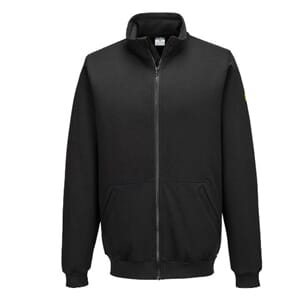 PORTWEST AS25 GENSER ESD FULLZIP SVART