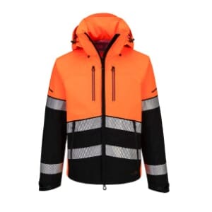 PORTWEST EV465 - EV4 HI-VIS REGNJAKKE (3L) ORANGE/SVART