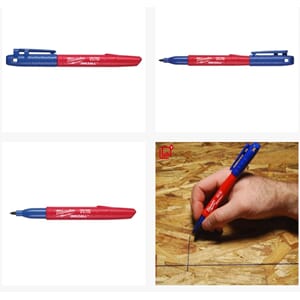 MILWAUKEE PERM.MARKER SPISS BLÅ